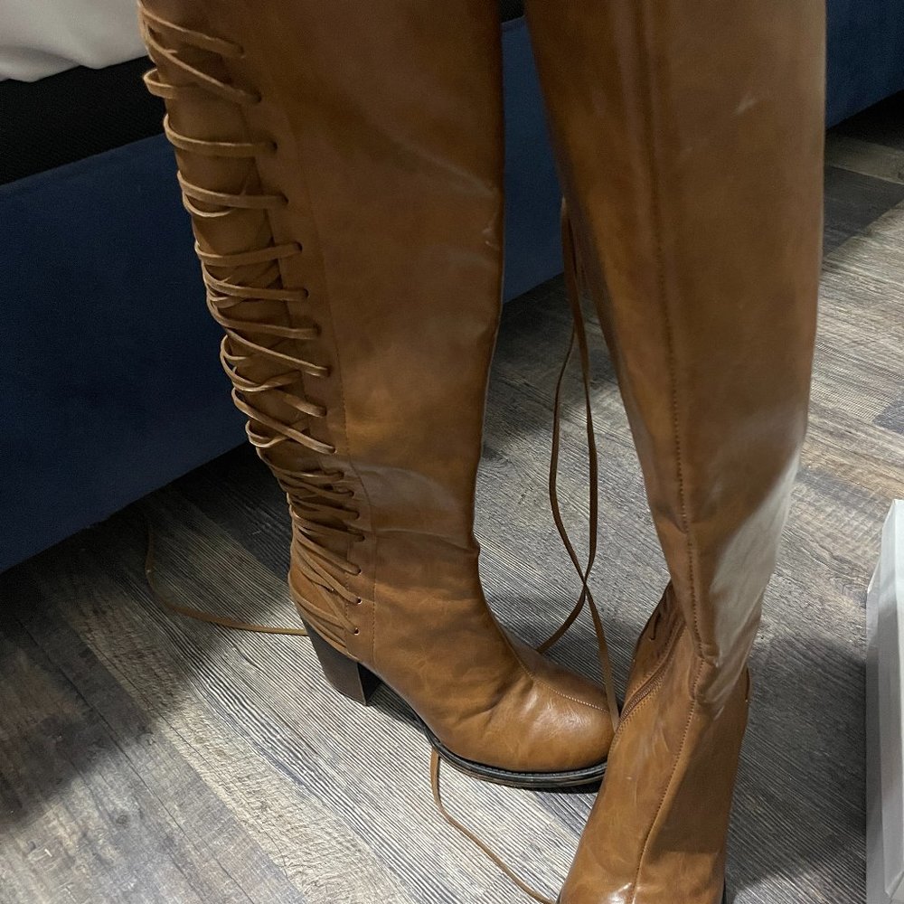 Over the Knee Lace up boots